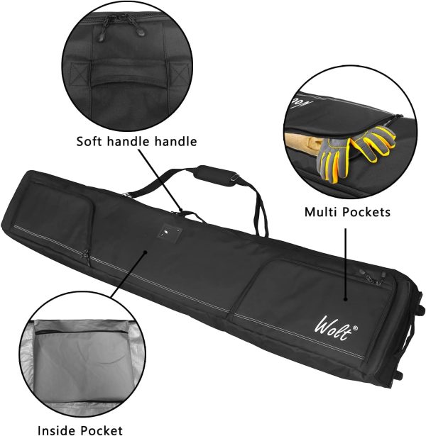 WOLT | Rolling ski bag - Padded Snowboard Bag - Image 4