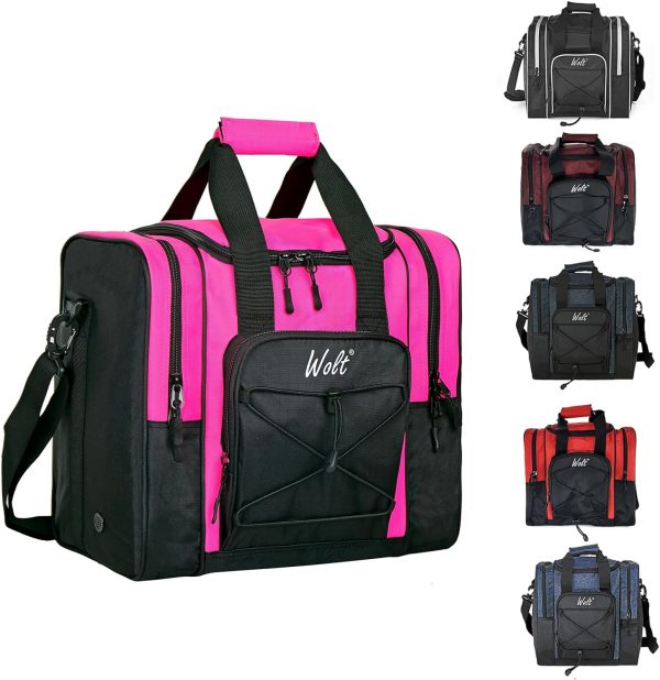 WOLT Bowling Ball Bag for Single Ball - Bowling Ball Tote Bag with Padded Ball Holder