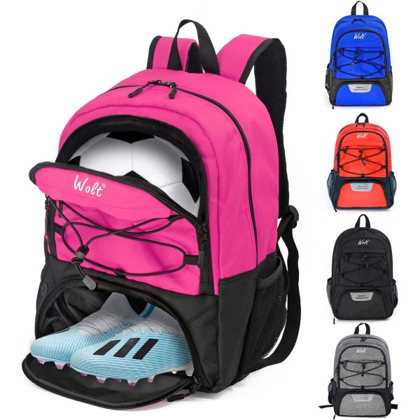 Wolt | Youth Soccer Bag - Soccer Backpack & Bags for Basketball Volleyball