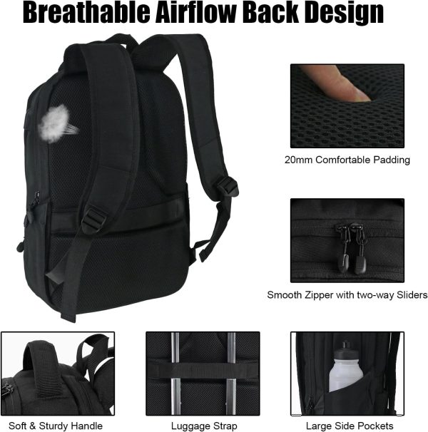 WOLT | Travel Laptop Backpack for Women & Men - airplane approved carry on Business Bag with USB Charging Port - Image 5