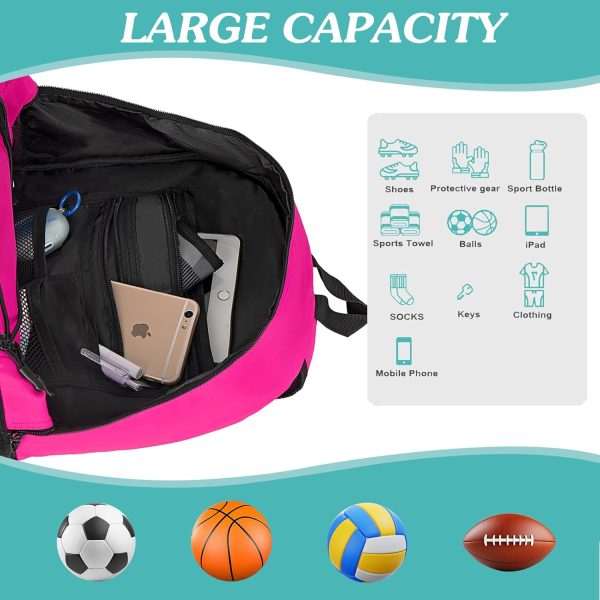 Wolt | Youth Soccer Bag - Soccer Backpack & Bags for Basketball Volleyball - Image 4