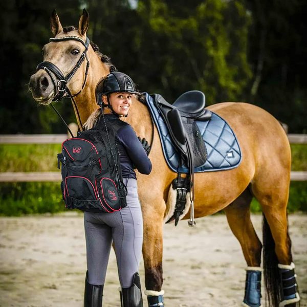 Professional Equestrian Backpack with Helmet Holder for Horse Riding - Image 6