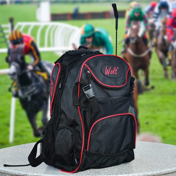 Professional Equestrian Backpack with Helmet Holder for Horse Riding - Image 5